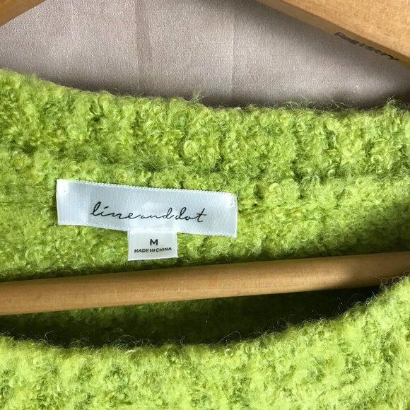 Green Thick Winter Pullover Sweater MEDIUM - Picture 6 of 8